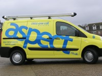 Aspect-Yellow-Van-Simple-Branding-Letttering-Raccoon-1
