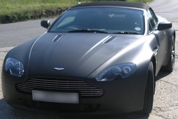 Black matte Aston Martin