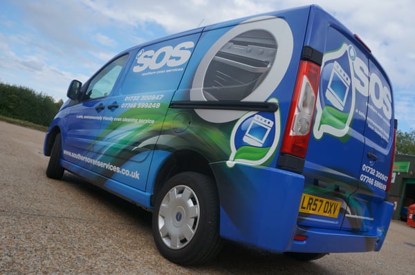 vehicle wraps_SOS branded wrapped van