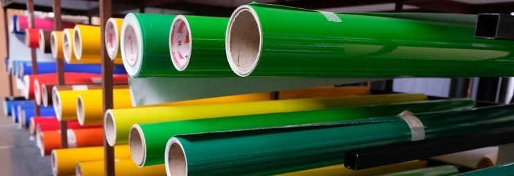 Vinyl-wrap-materials-green-yellow-red-blue