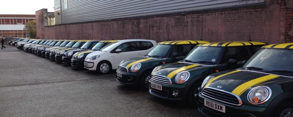 Foxtons minis outside