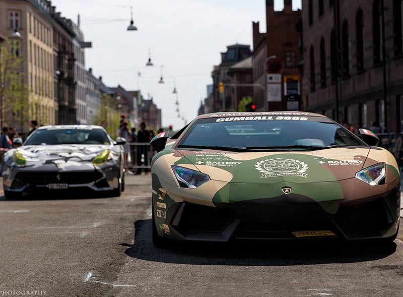 Gumball Rally 2015 premium wrapped vehicles