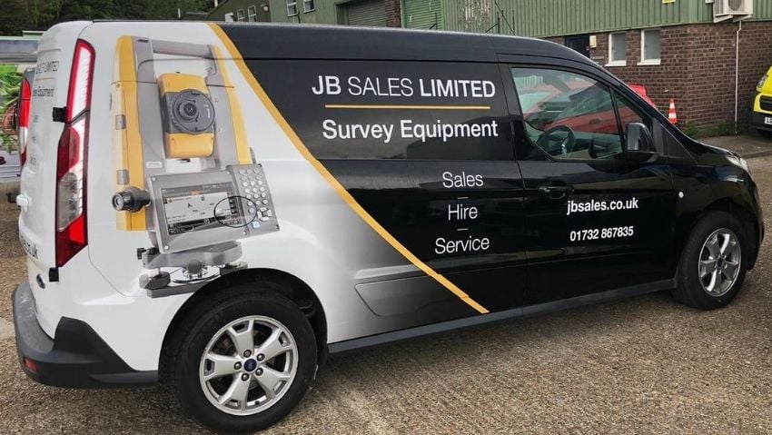 JB Sales branded van wrap
