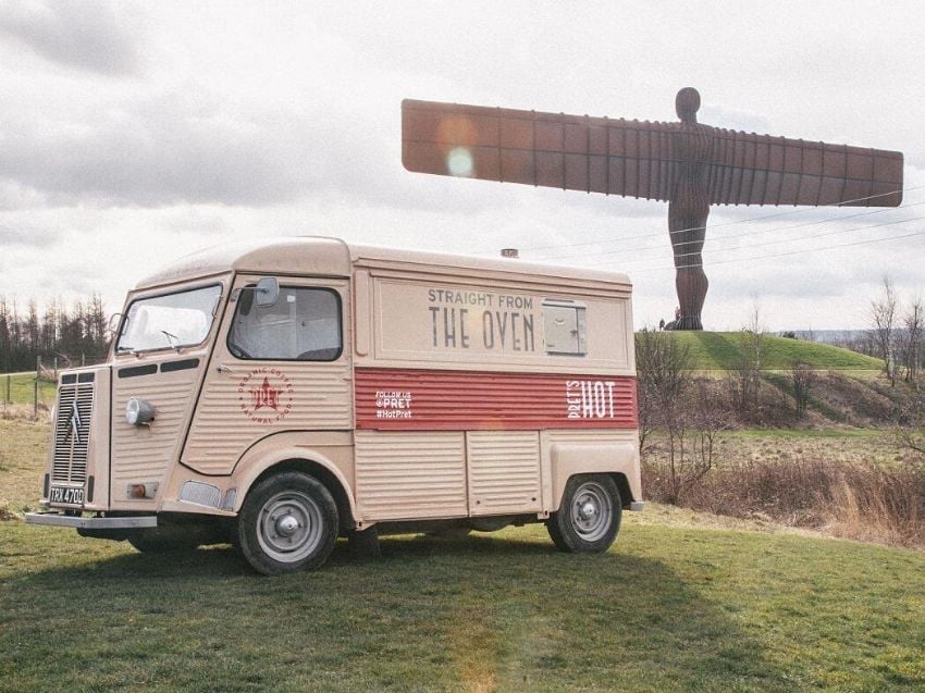 Pret a Manger promotional H van 