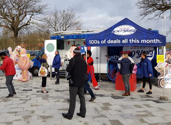 Outdoor branding ideas: Printed gazebos for sheltered activities