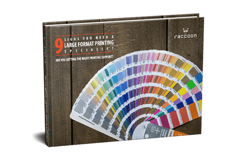 Raccoon_9 Signs you need a large format print specialist_eBook Thumb