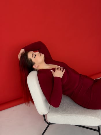 red wall graphic