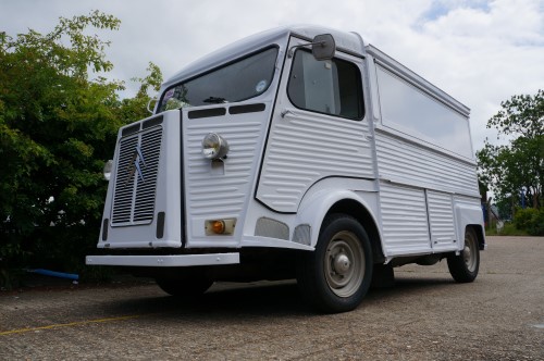 restored white H-van