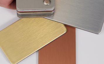 Gold Silver Copper Brushed Metal