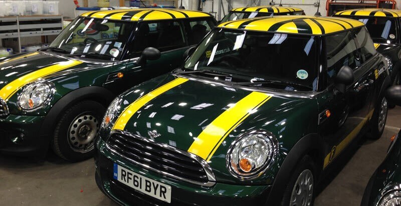 Fleet Wraps - Fleet wrapping for Foxtons Minis