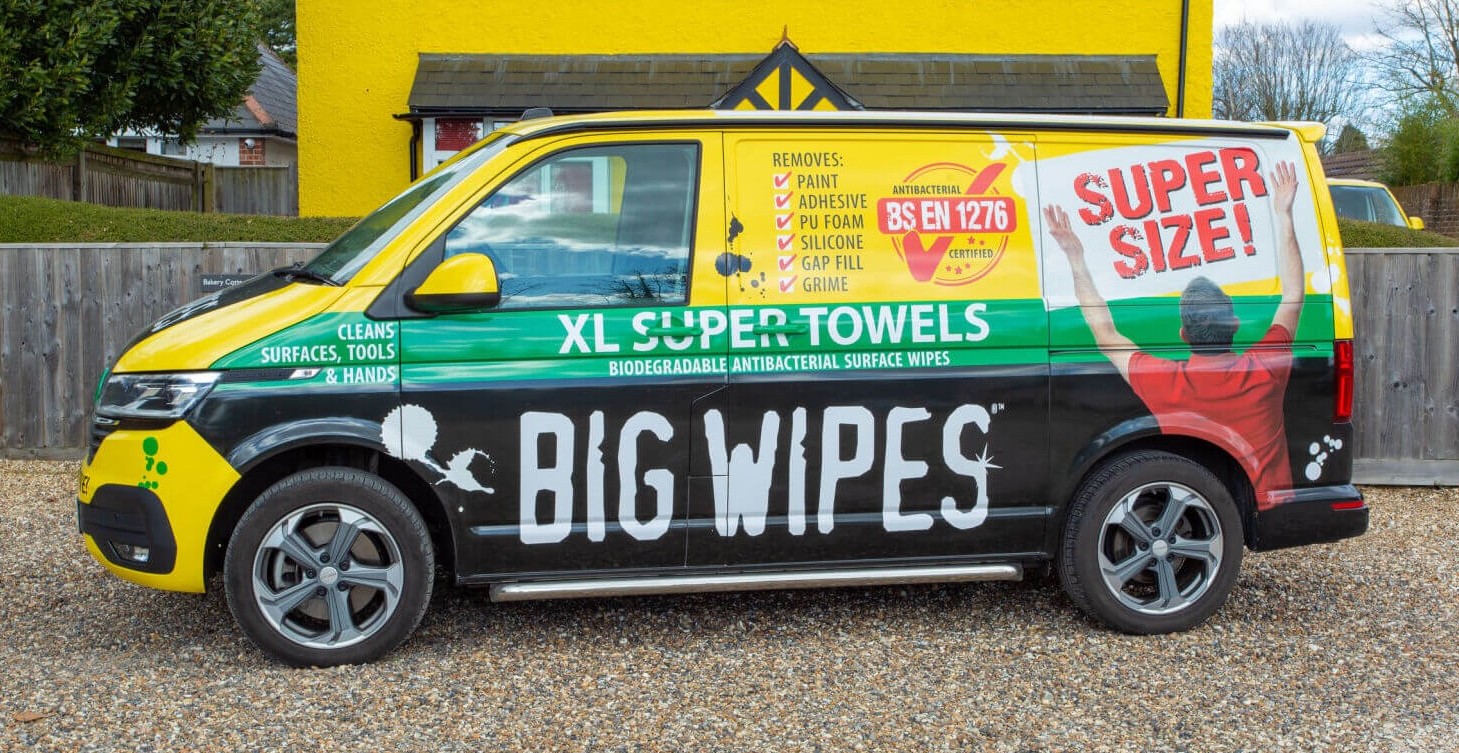 Vehicle branding pros and cons - Example of a branded van