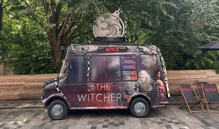 The Witcher van is one of the best vehicle wraps.
