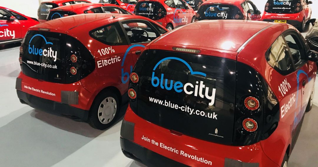 Red Blue City electric vehicles